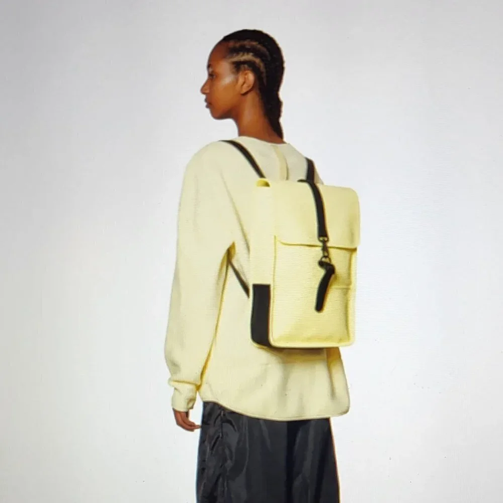 RAINS BACKPACK MINI Color: Straw (yellow) NWT Unisex - Picture 1 of 10